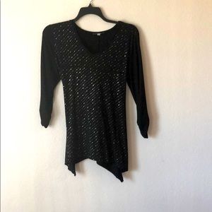 Black & Silver blouse